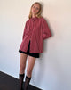 Imagen de Turner Camisa oversize a rayas granate