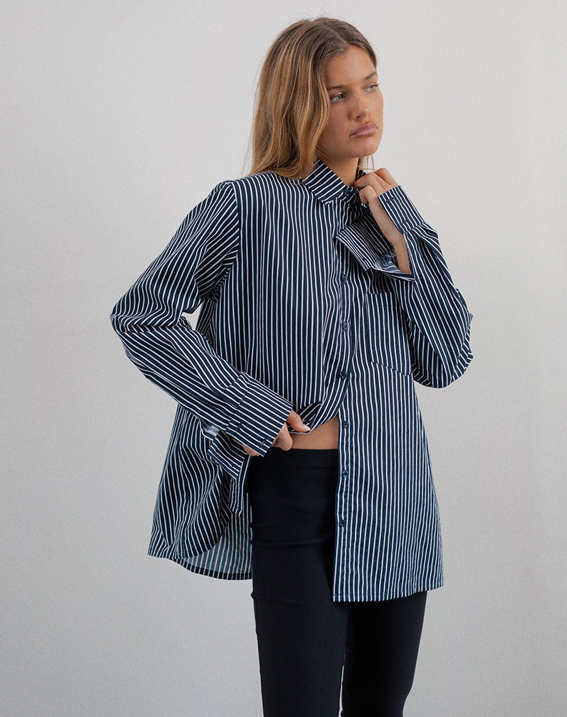 Imagen de la camisa Turner en Mono Stripe Navy