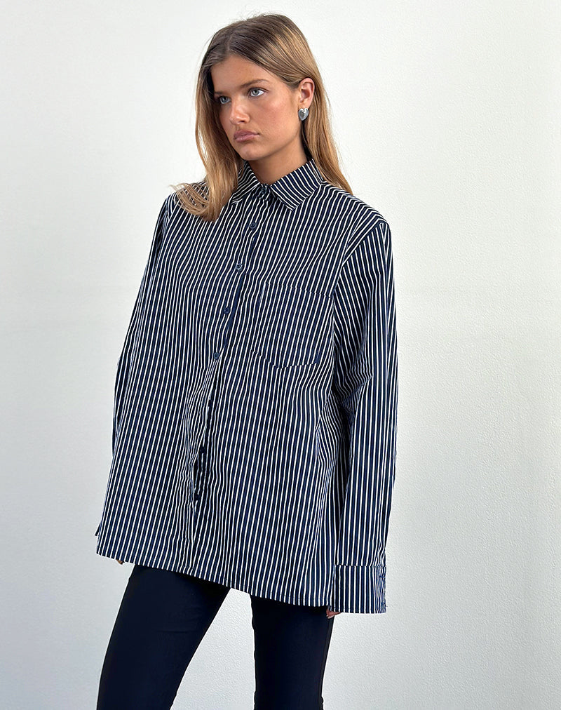 Imagen de la camisa Turner en Mono Stripe Navy