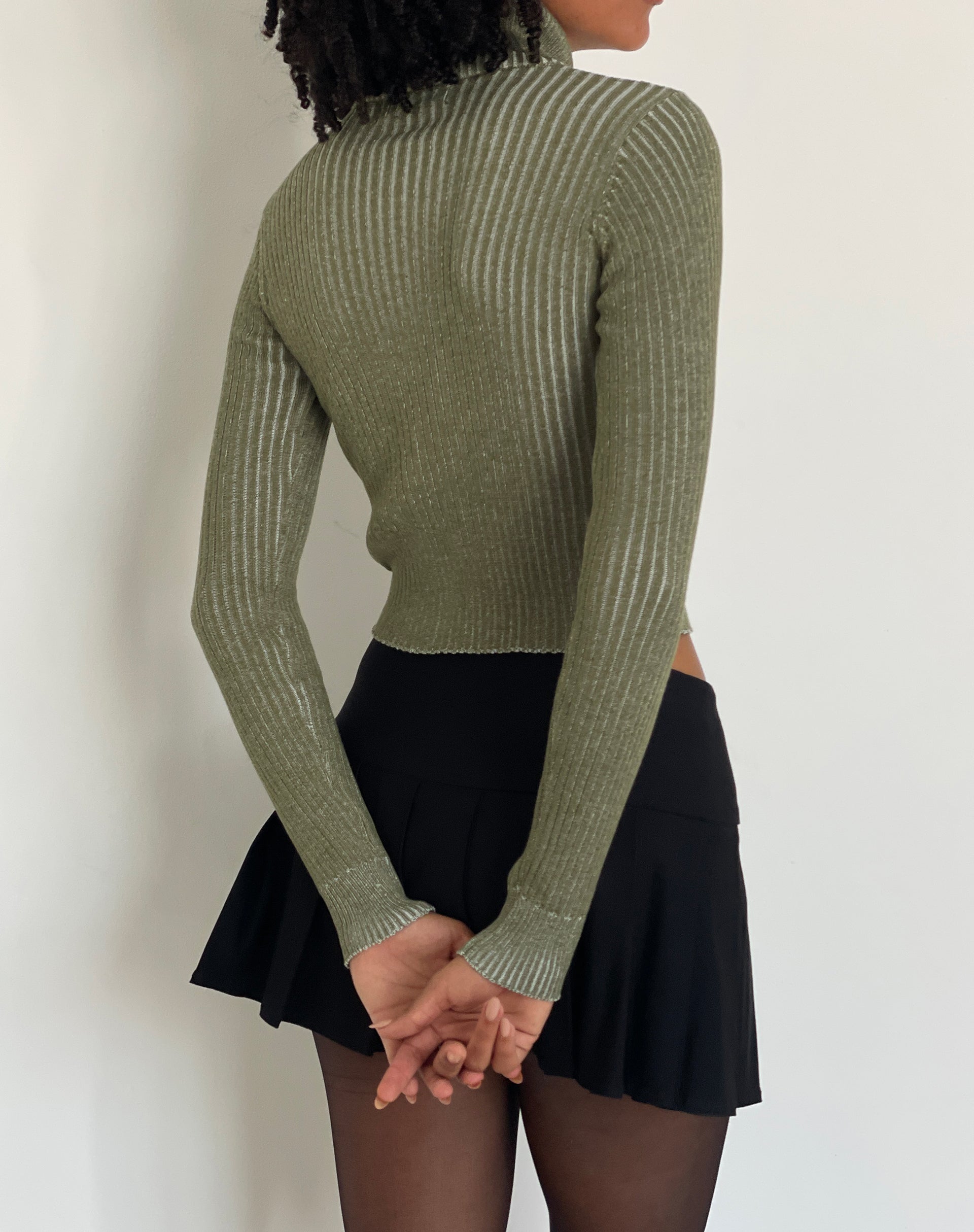 Imagen de Tuzifa Cropped Jumper en Oliva