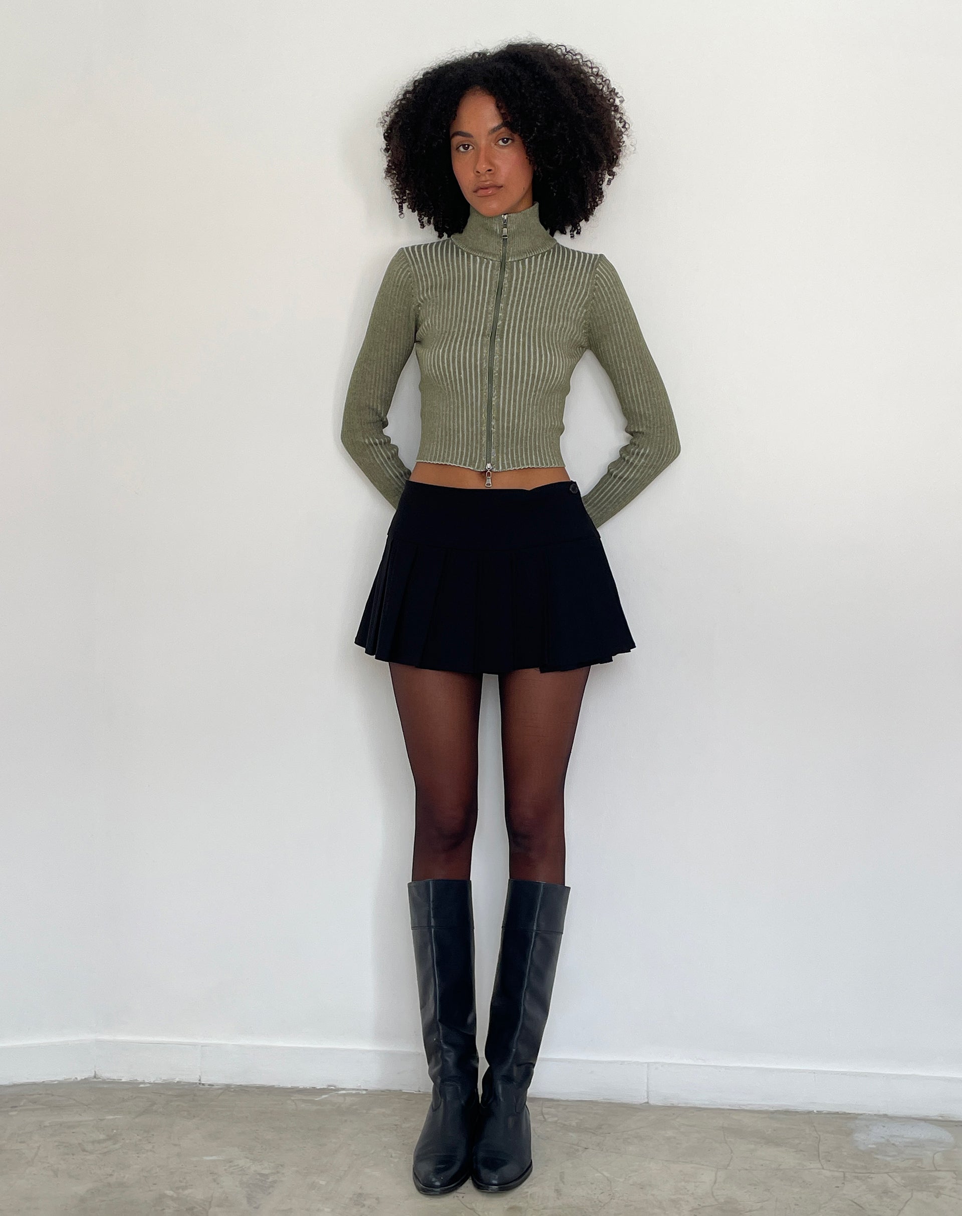 Imagen de Tuzifa Cropped Jumper en Oliva