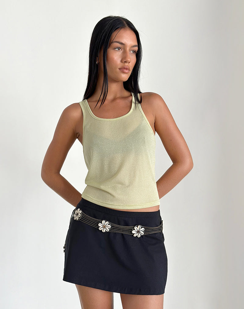 Imagen de Umika Vest Top en Yellow Shimmer