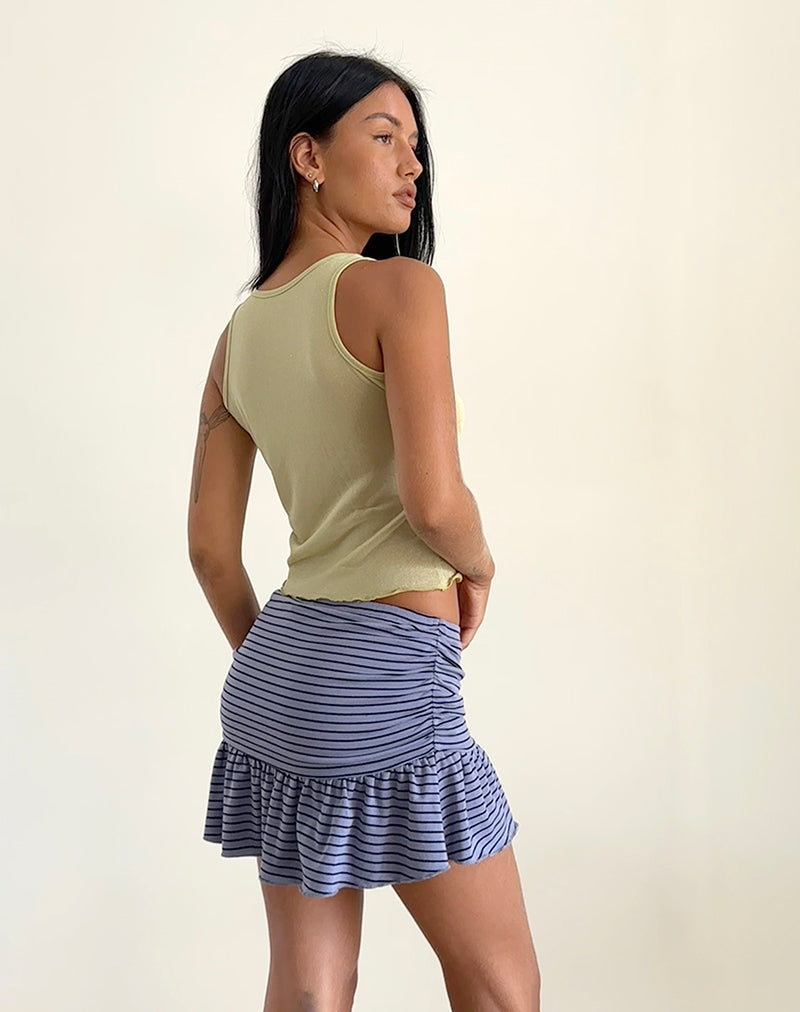 Imagen de Nefeli Minifalda a rayas azul y negra