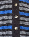 Rayas gris claro y azul
