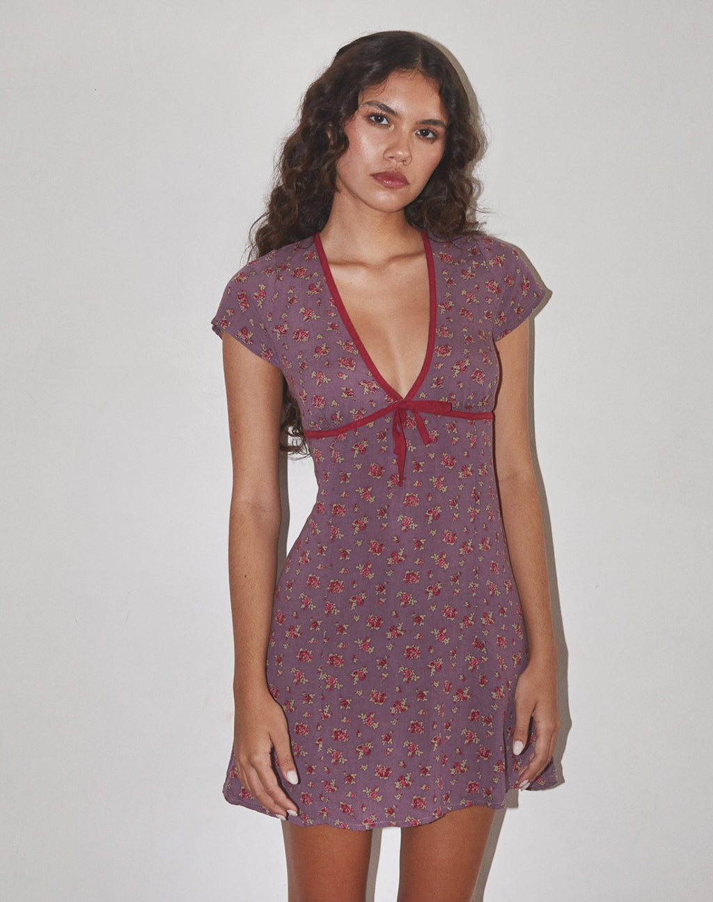 Vaiso Mini Vestido en Rosa Fluido Morado Profundo