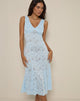 Imagen de Valea Vestido midi de encaje Zinnia Azul