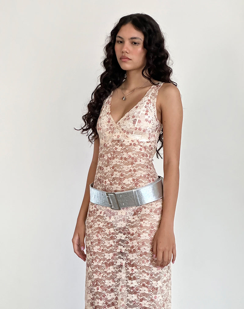 Imagen de Valtheni Maxi Dress in Chic Petal Pink Lace