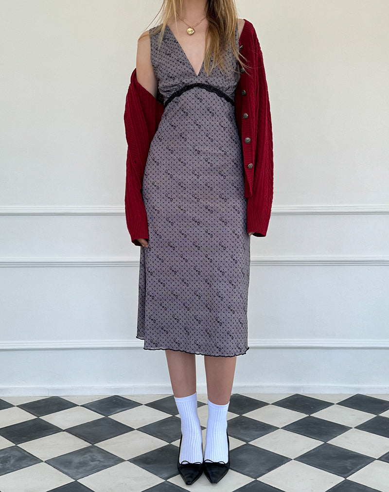 Vestido Midi de Malla Vasida en Reina de Corazones