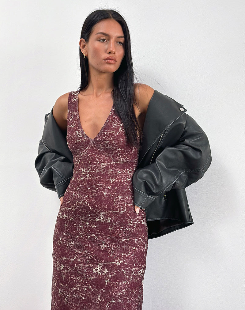 Imagen de Vatika Maxi Dress in Abstract Leo Spot