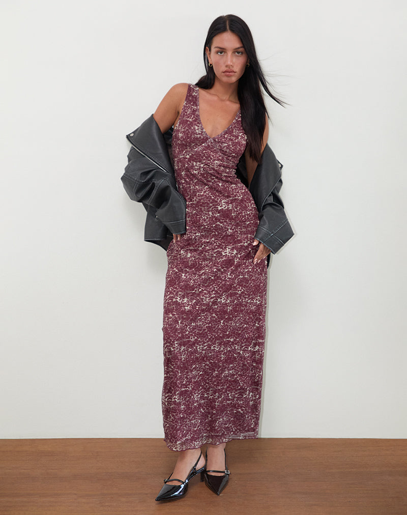 Imagen de Vatika Maxi Dress in Abstract Leo Spot