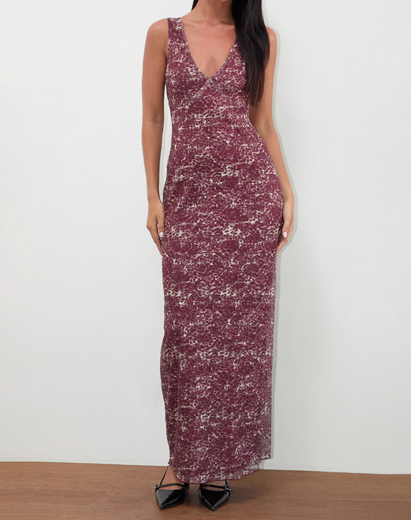 Imagen de Vatika Maxi Dress in Abstract Leo Spot