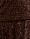 Drape Sequin Marrón