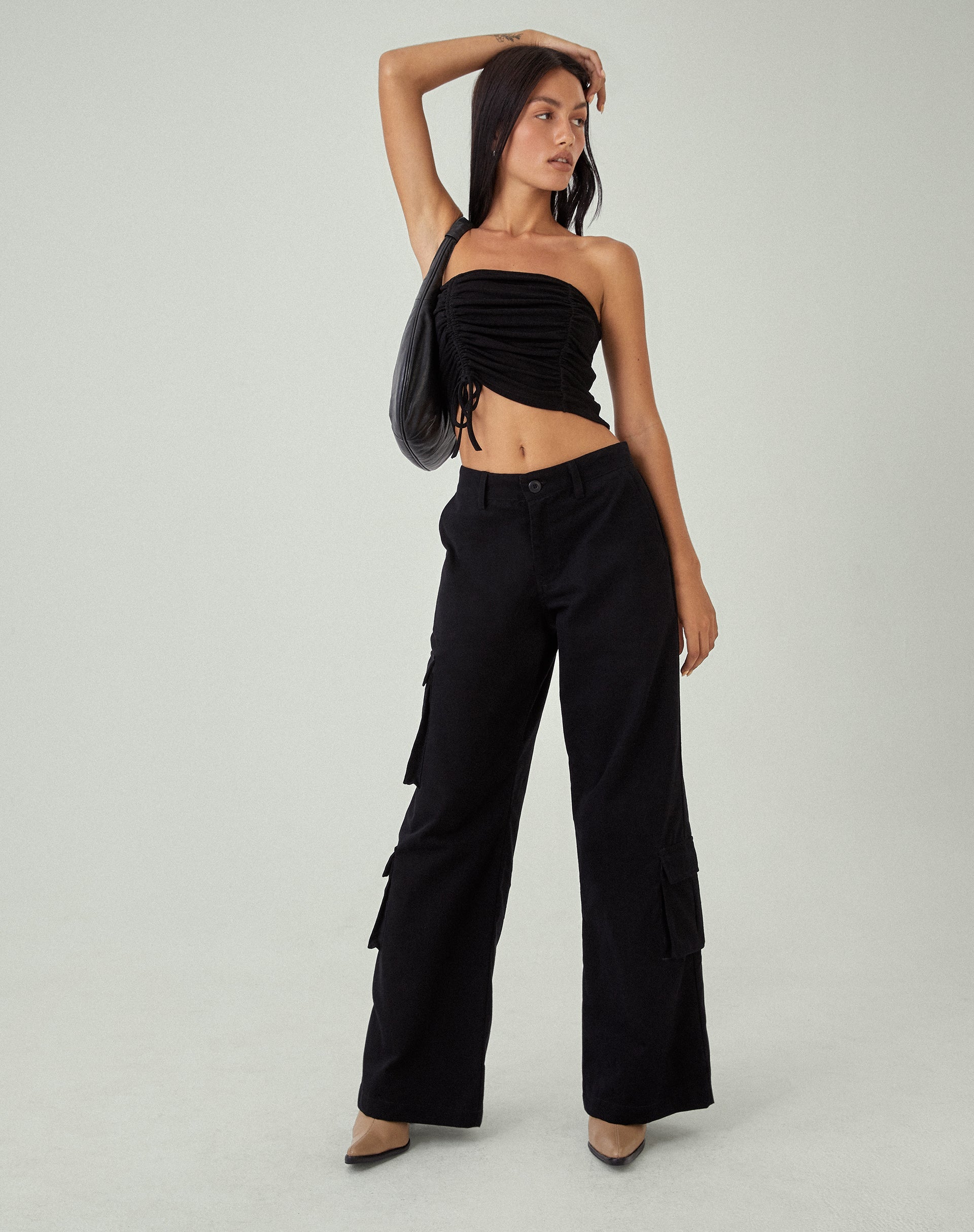 imagen de MOTEL X JACQUIE Verena Bandeau Top en Negro