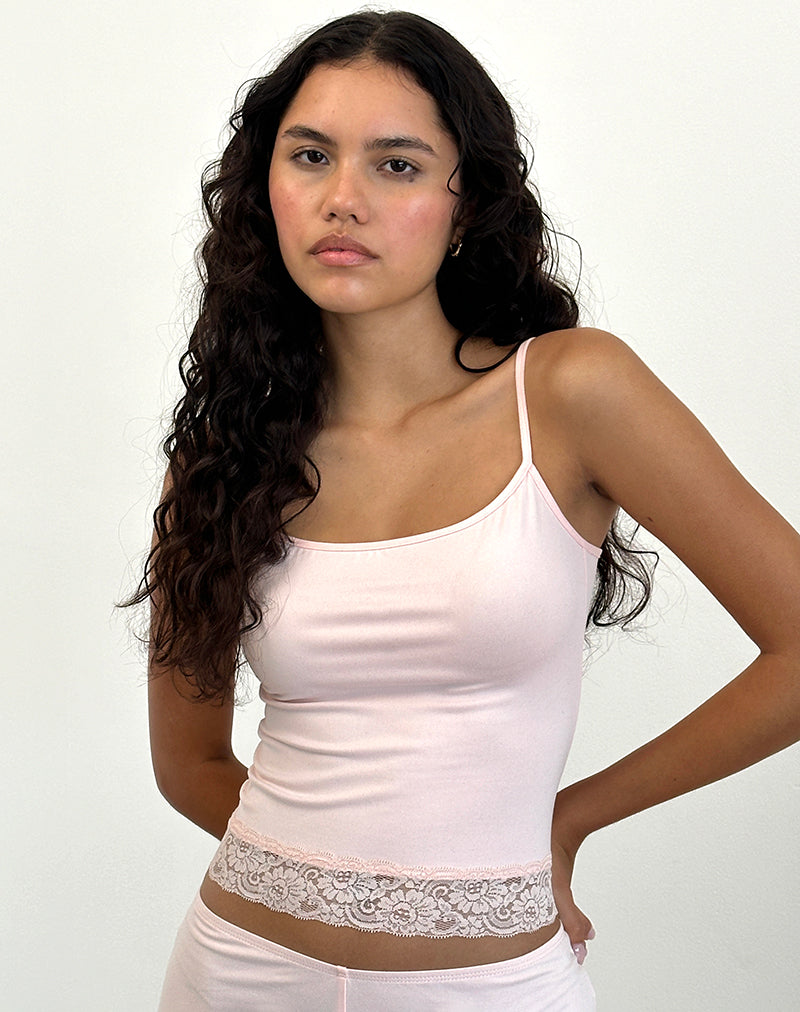Chaleco Vikha en suave jersey rosa