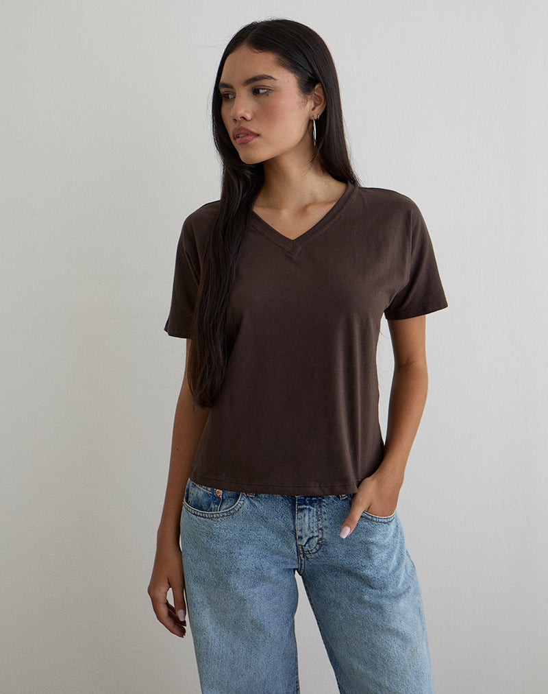 Imagen de Viman Top en Jersey Chocolate