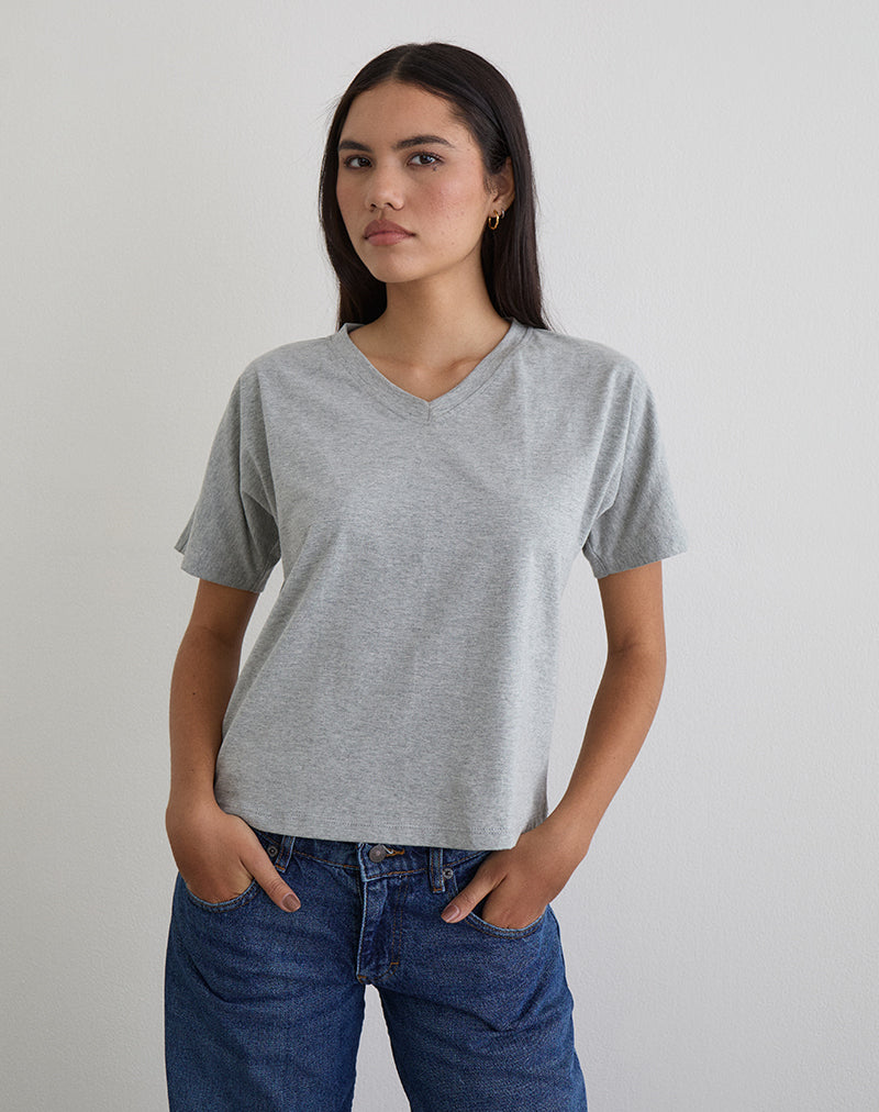 Top Viman en Jersey Marga Gris