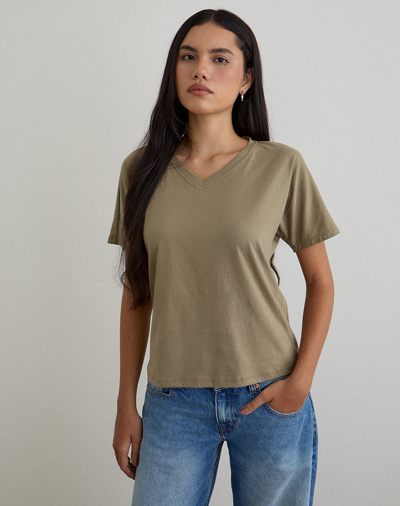 Imagen de Viman Top en Jersey Caqui
