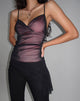 Imagen de Waca Top en negro con forro rosa