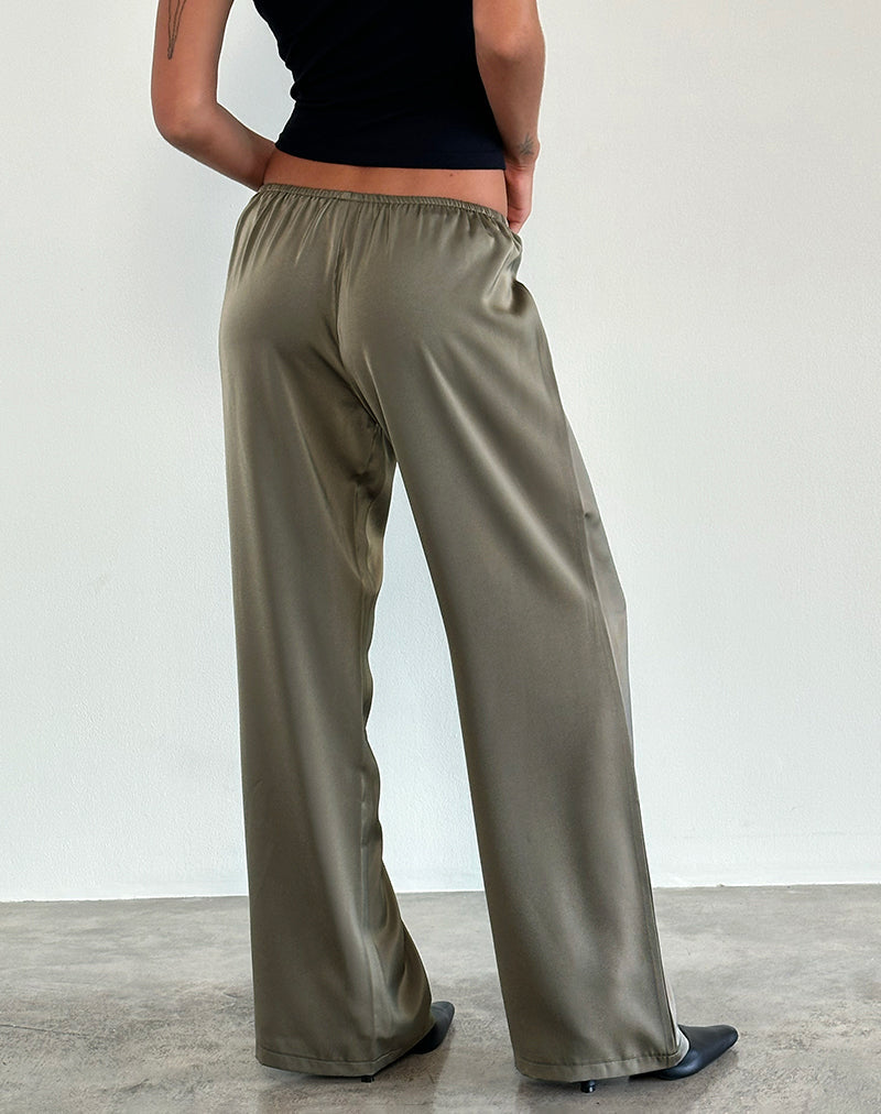 Pantalón Waski de satén Sage