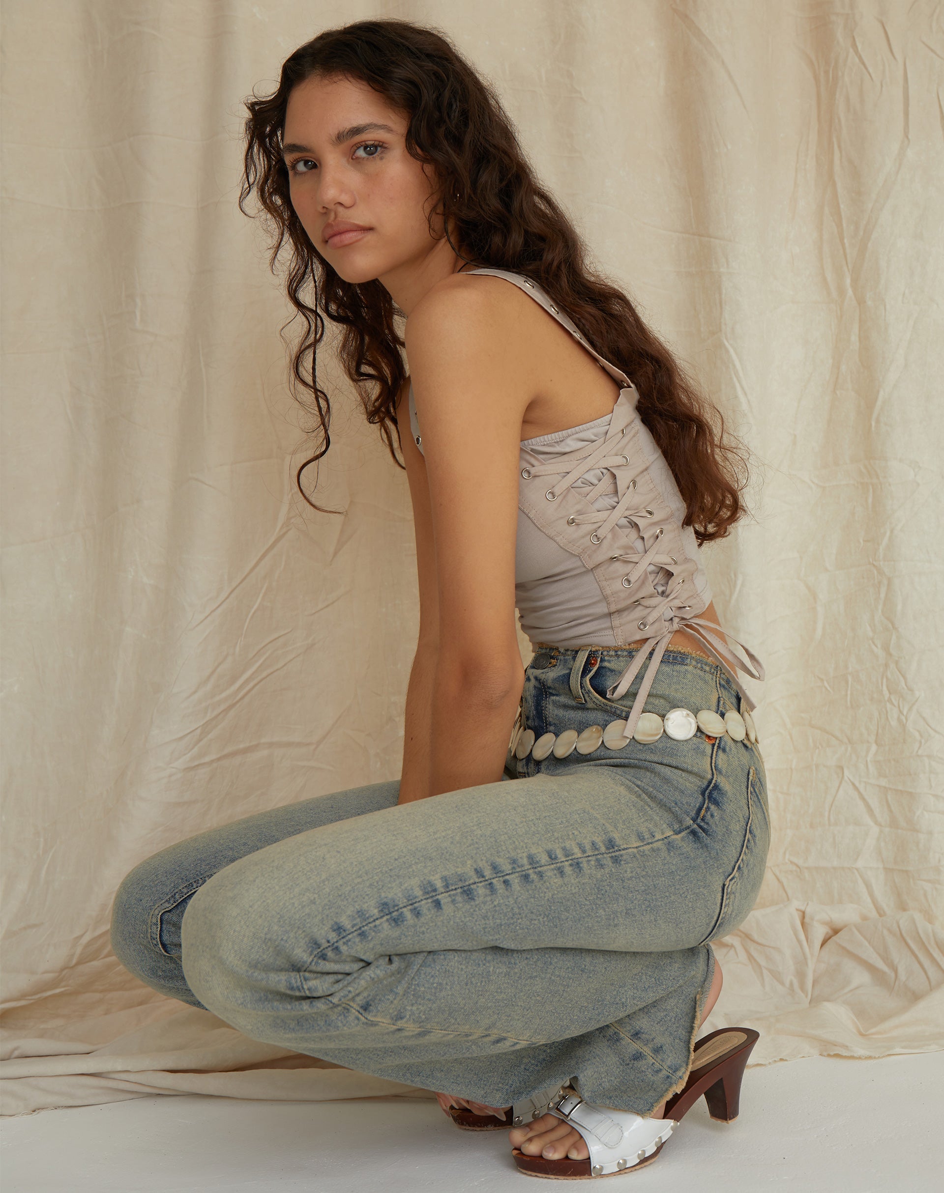 imagen de Wati Crop Top en Leche de Avena