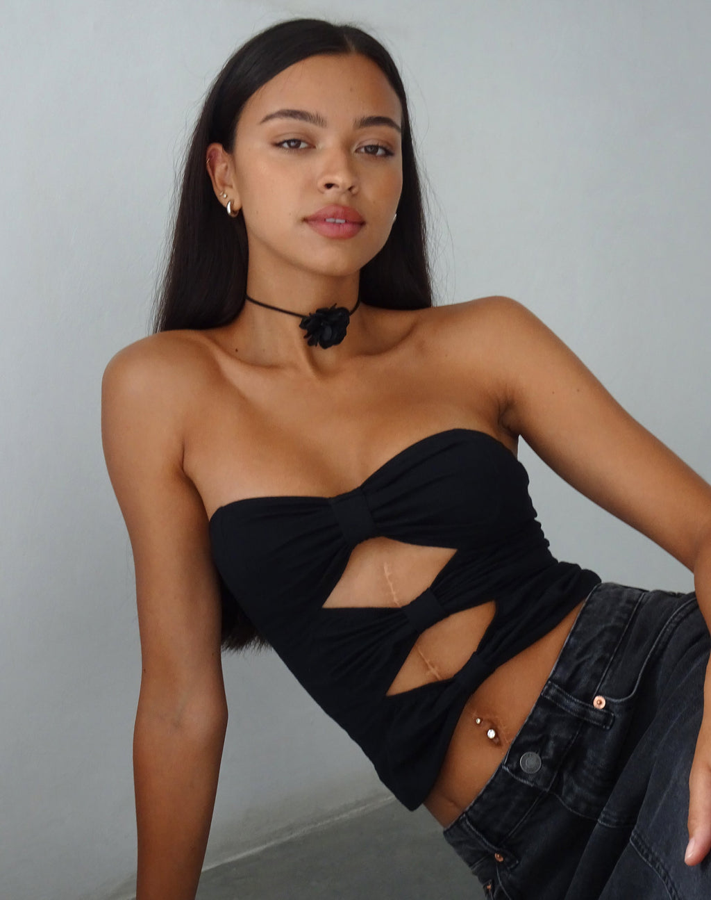 Bandeau con lazo Widayu en negro