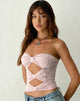 imagen de Widayu Bow Twist Top en lila claro