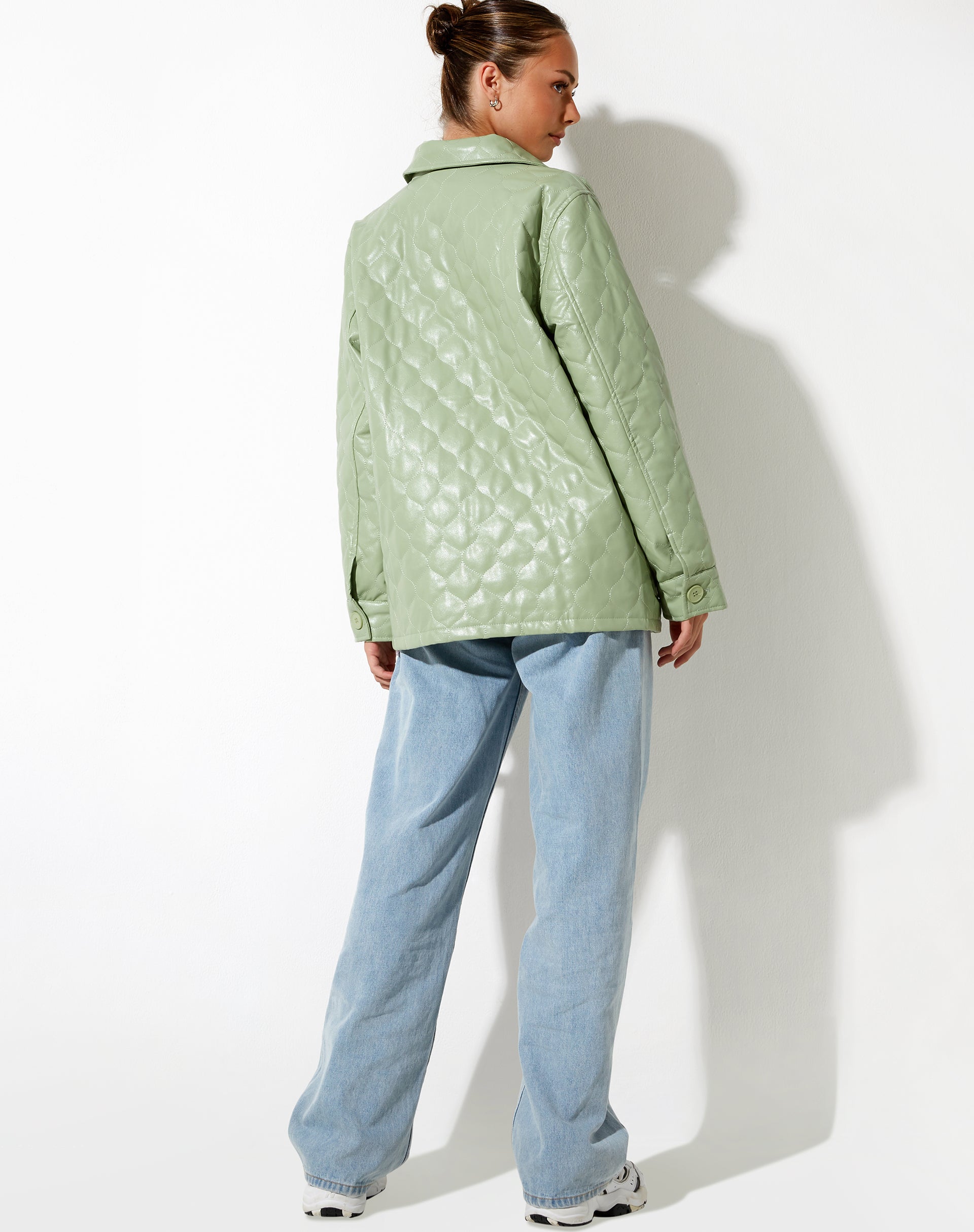 imagen de Winka Jacket en PU acolchado Pastel Mint