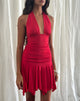 Imagen del minivestido Winslet Plunge en Slinky Rojo