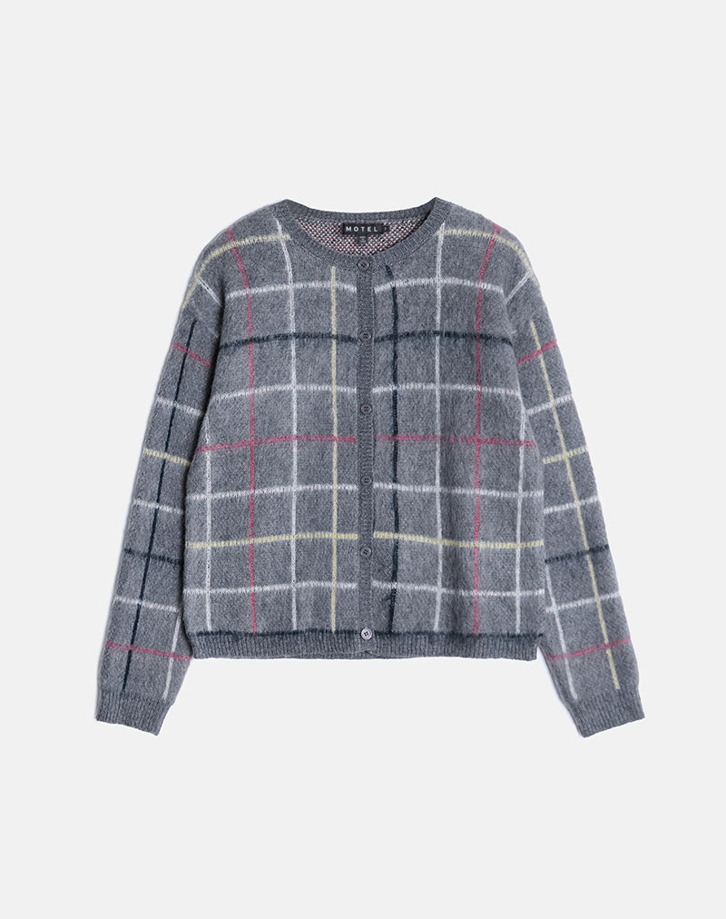 Imagen de Wisola Cardigan en punto Country Check Gris