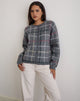 Imagen de Wisola Cardigan en punto Country Check Gris