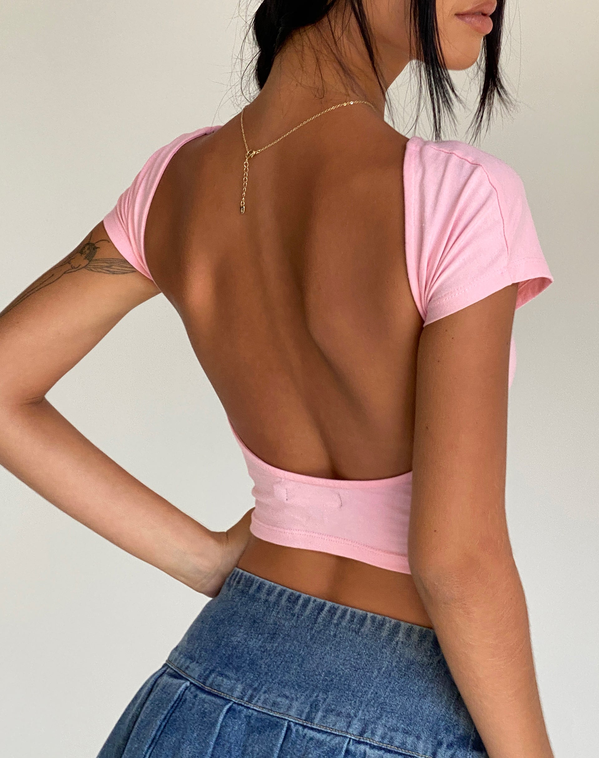 Imagen de Xiwang Crop Top en rosa ballet