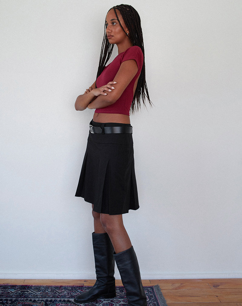 Imagen de Xiwang Crop Top en Borgoña
