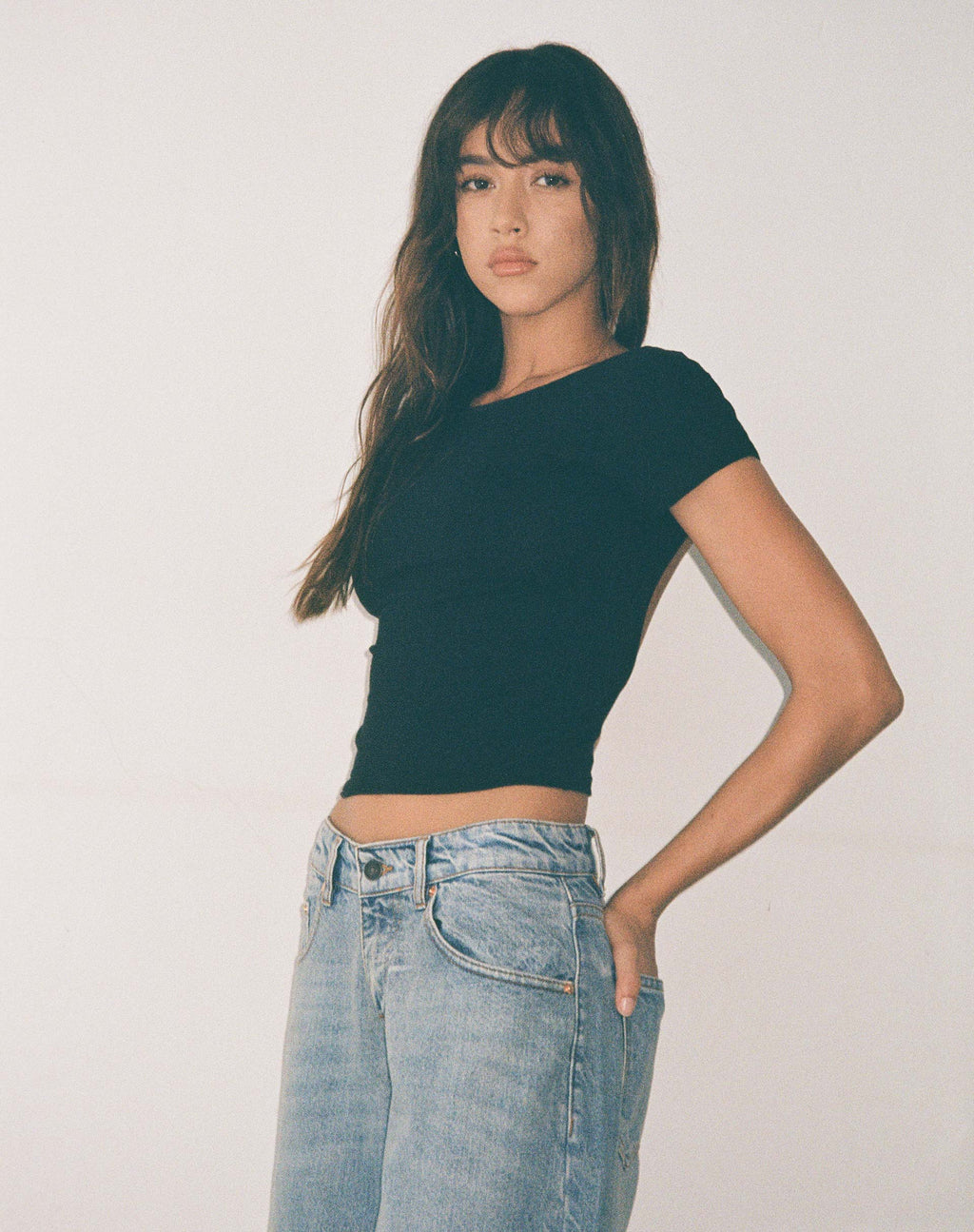 Xiwang Crop Top Negro