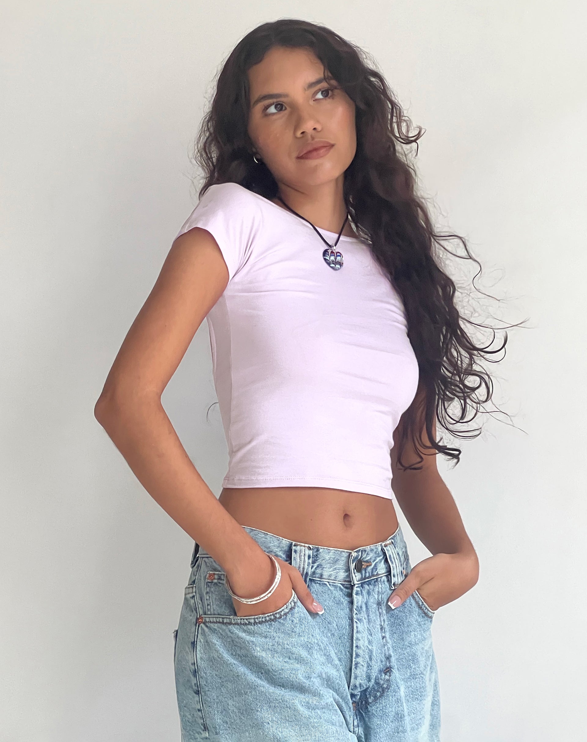 Imagen de Xiwang Crop Top en lila suave