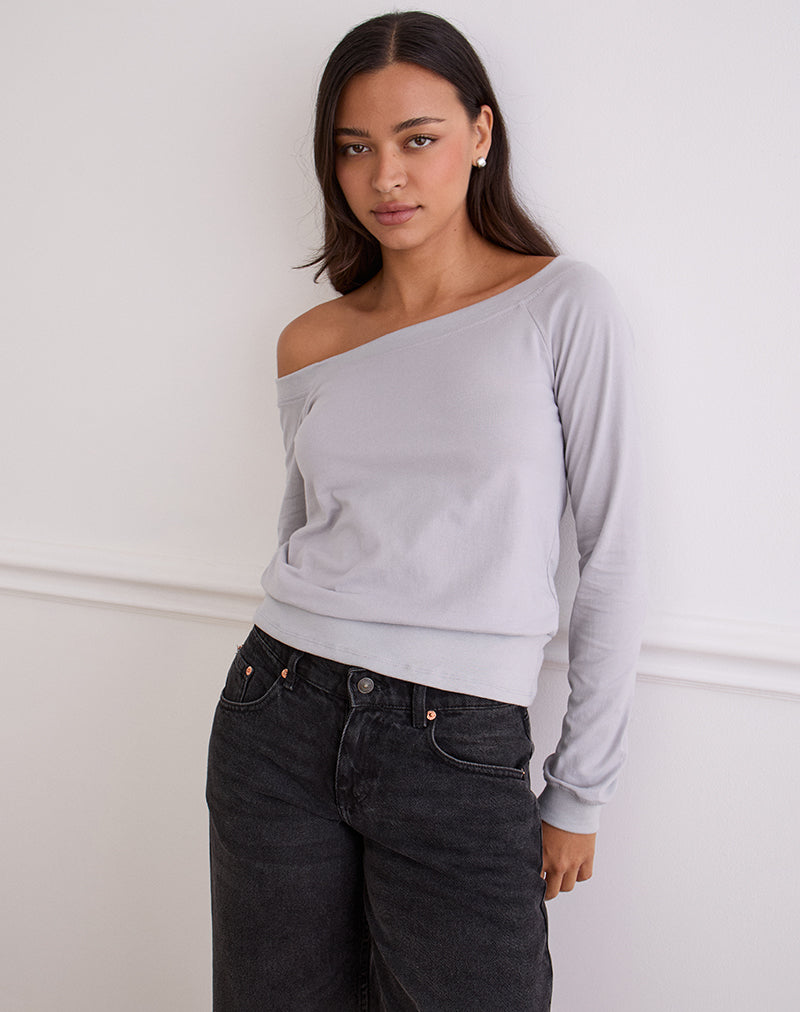 Imagen de Yacin Slouchy Top en plata