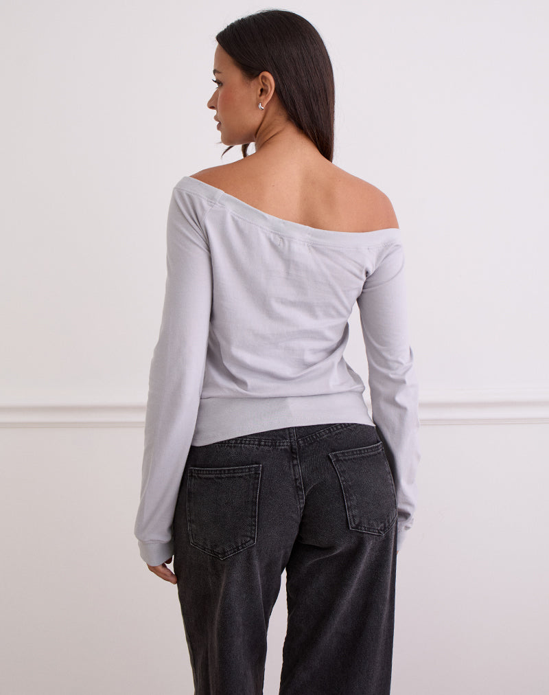 Imagen de Yacin Slouchy Top en plata