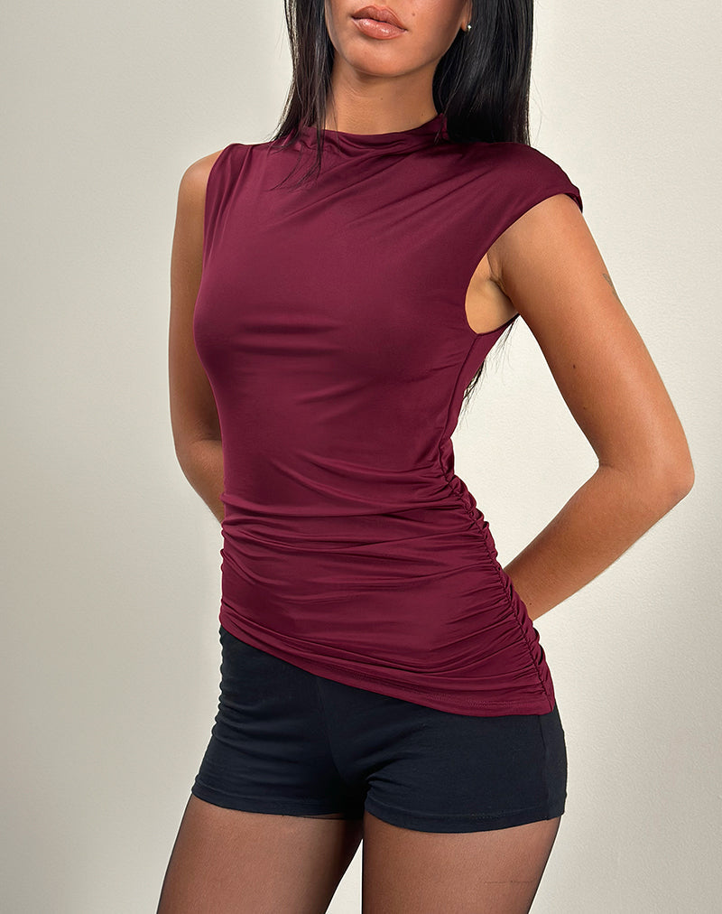 Imagen de la camiseta de tirantes Yeseo en Slinky Wine