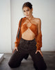 IMAGEN DE Yessa Crop Top en terciopelo óxido