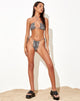 Imagen del sujetador de bikini Yessy en polka óptico