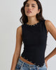 Imagen de Yetta Chaleco con doble tachuela en negro