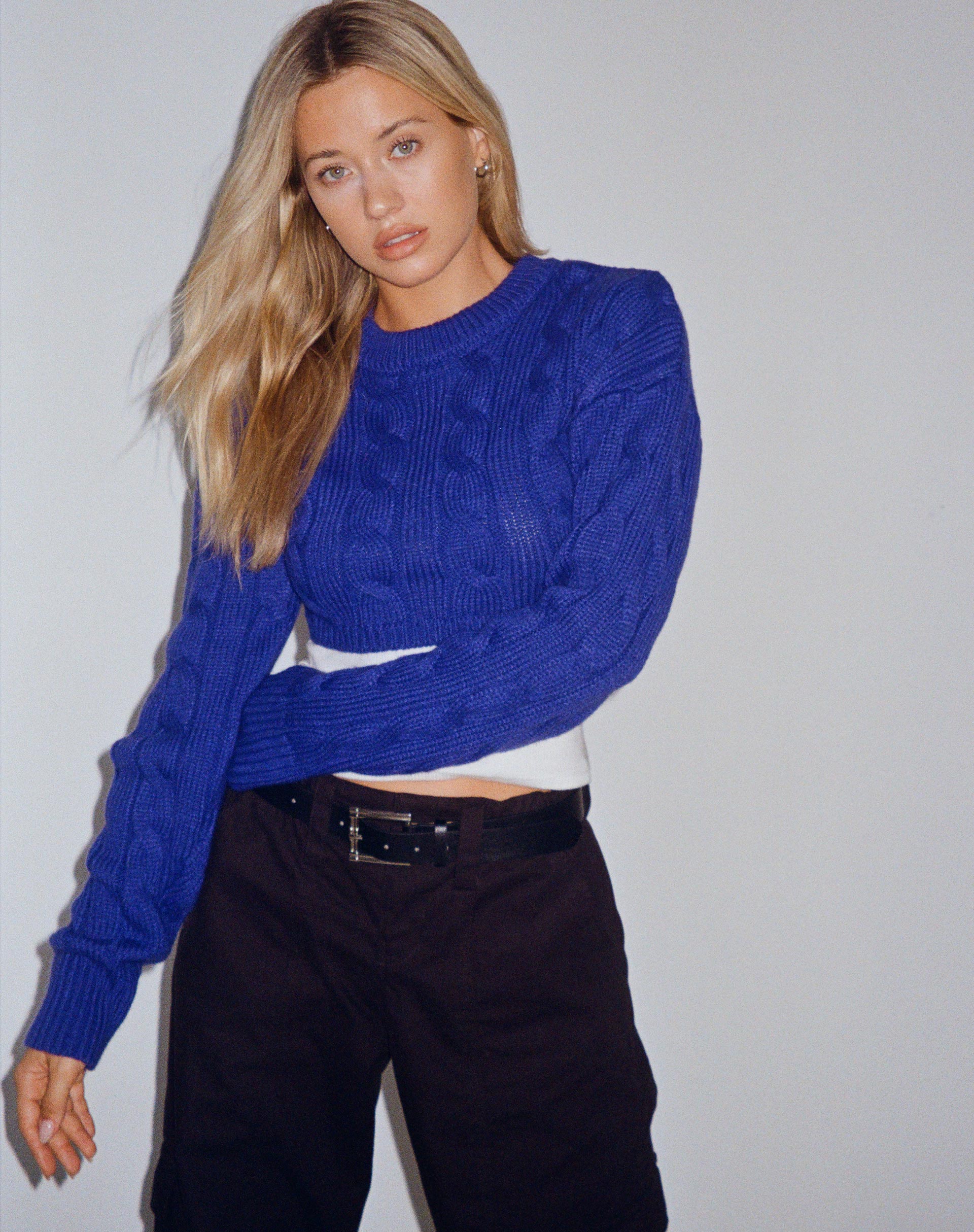 imagen de Yolanda Knit Jumper en Cobalto