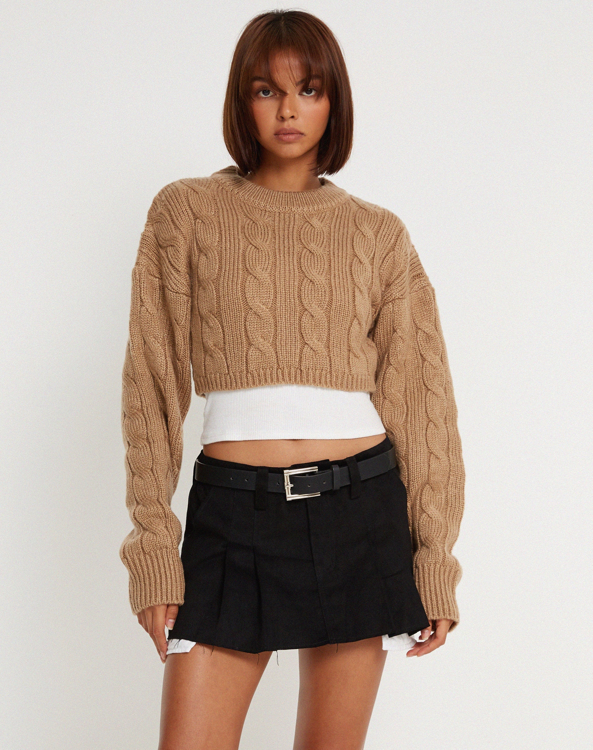 imagen de Yolanda Knit Jumper en Tan