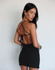 Imagen de Yorozu Tie Back Mini Dress in Black