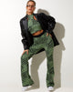 imagen de Yuana Trouser en Geo Polka Arcadian Green