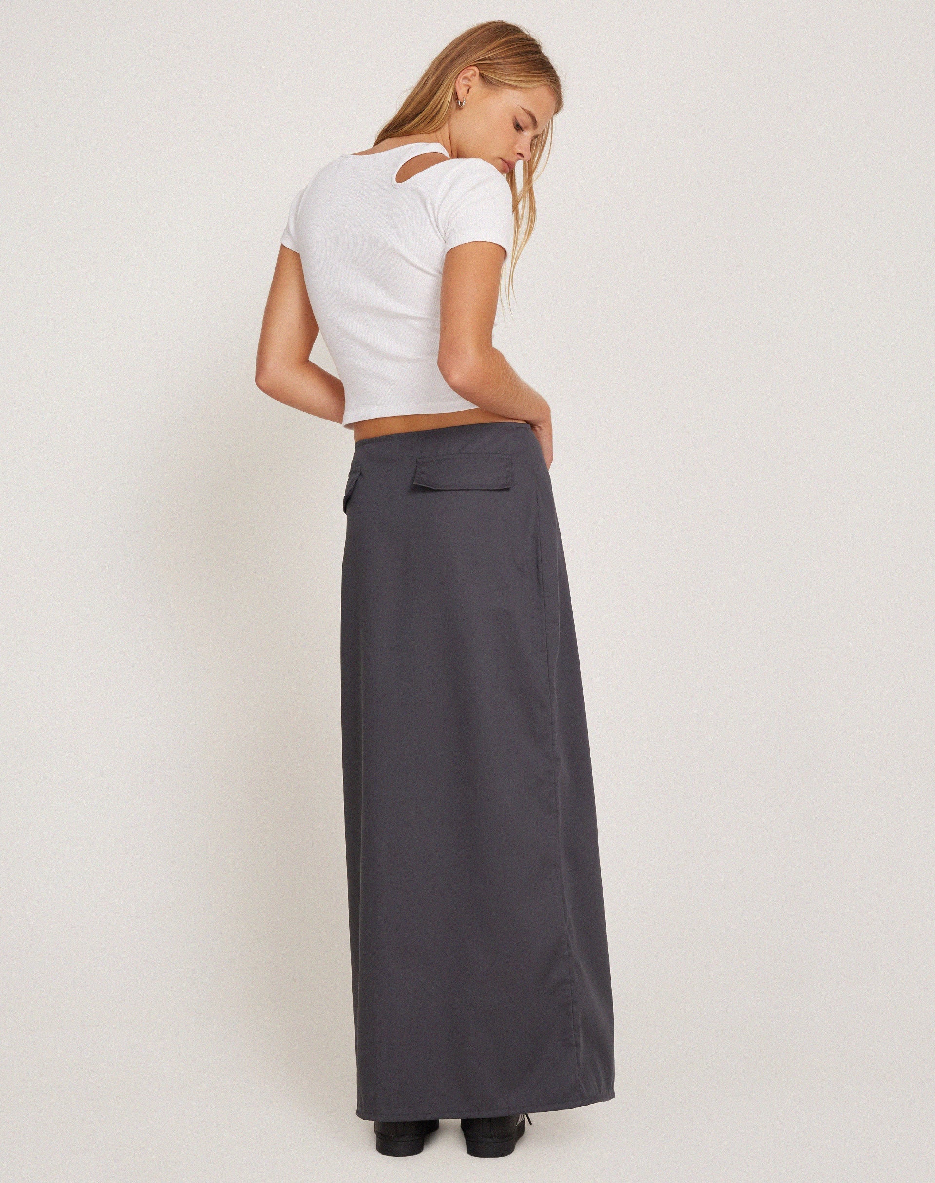 Imagen de Yuji Cutout Top en canalé blanco
