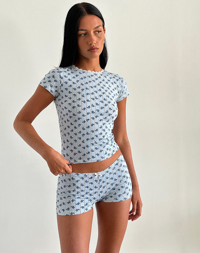 imagen de Zagy Tee in Floral Stripe