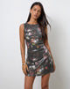 Imagen de Zahira Mini Vestido de Lentejuelas Flor Vintage