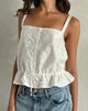 Imagen de Zaraku Top en Fresia Broderie Marfil