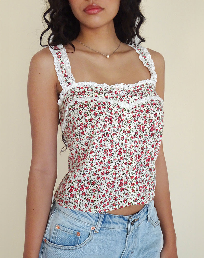 Imagen de Zarinata Cami Top en Pretty Ditsy
