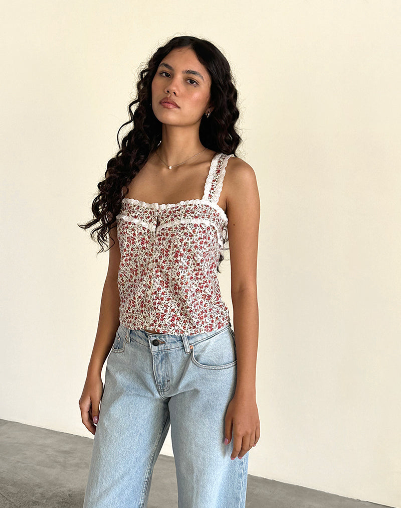 Cami Top Zarinata en Pretty Ditsy